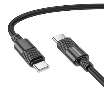 Datový kabel Borofone BX106 Charge USB-C - USB-C 60W 3A 1m černý