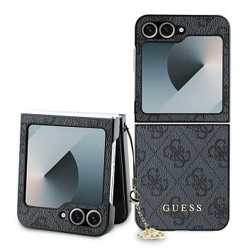 Originální zadní kryt Guess 4G Charm GUHCZF6GF4GGR pro Samsung Galaxy Z Flip 6 černý