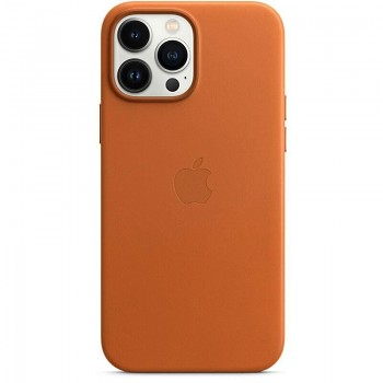 Zadní kryt kožený MM193ZE/A Apple vč. MagSafe pro iPhone 13 Pro Golden Brown