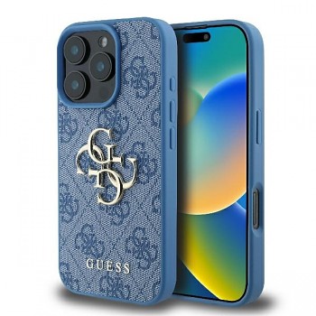 Originální zadní kryt GUESS 4G Big Logo GUHCP16L4GMGBL pro iPhone 16 Pro blue