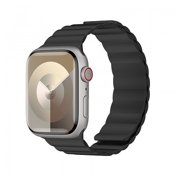 Magnetický silikonový řemínek Benks pro Apple Watch 38-40-41 černý