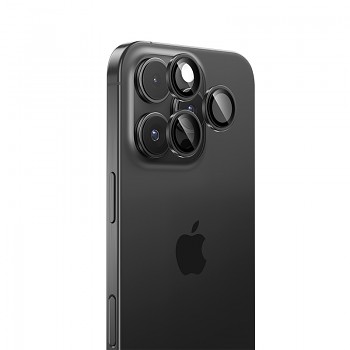 Tvrzené sklo Benks Warrior Lens Protector na kameru pro iPhone 16 Pro-16 Pro Max (čočka 3 kusy) černé