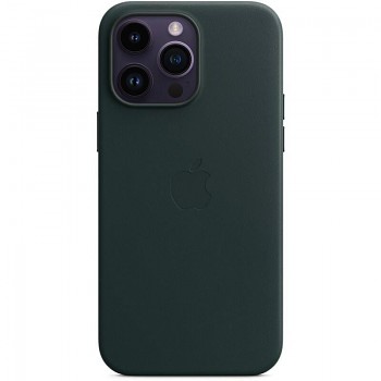 Zadní kryt MPPN3FE/A Apple Kožený vč. MagSafe pro iPhone 14 Pro Max Forest Green