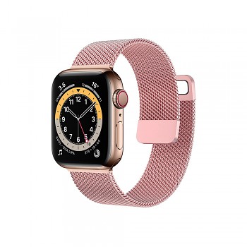 Řemínek Milanese pro Apple Watch 42-44-45 mm rosegold