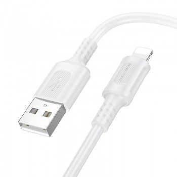 Datový kabel Borofone BX111 Feliz USB-A - Lightning 2,4A 1 metr bílý