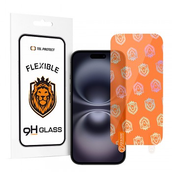 Tel Protect Best Flexible Hybrid Glass pro iPhone 16 Plus