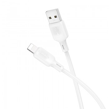 Datový kabel Borofone BX113 Lenny USB-A - Lightning 2,4A 1m bílý