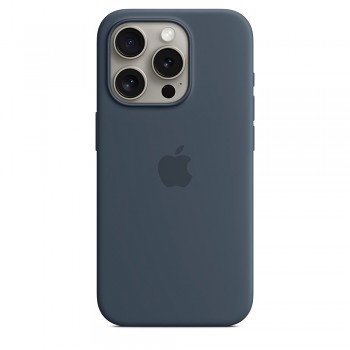 Zadní kryt MT1D3ZM/A Apple Silikonový vč. Magsafe pro iPhone 15 Pro Storm Blue