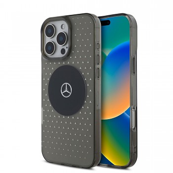 Zadní kryt Mercedes PC-TPU Star Pattern MagSafe pro iPhone 16 Pro Black