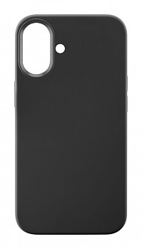 Ochranný silikonový kryt Cellularline Sensation pro Apple iPhone 16, černý