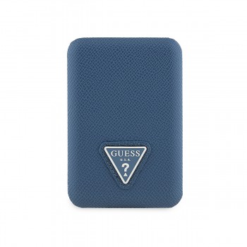 Powerbanka Guess PU Grained Triangle Logo MagSafe 5000mAh Blue