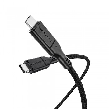 Datový kabel Amazing Thing Thunder Pro THC1.2MBK - typ C na typ C - PD 240W 5A 1,2 m černý