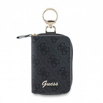 Klíčenka Guess PU 4G Script Logo Black