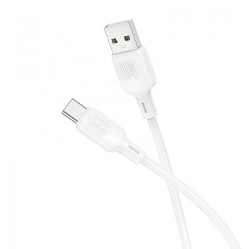 Kabel Borofone BX113 Lenny - USB na typ C - 3A 1 metr bílý