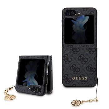 Zadní kryt Guess 4G Charm pro Samsung Galaxy Z Flip 5 Grey