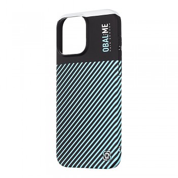 Zadní kryt OBAL:ME Flossy Stripes pro Apple iPhone 16 Pro Max Black/Sky Blue