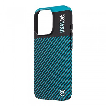 Zadní kryt OBAL:ME Flossy Stripes pro Apple iPhone 16 Pro Black/Teal