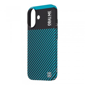 Zadní kryt OBAL:ME Flossy Stripes pro Apple iPhone 16 Black/Teal