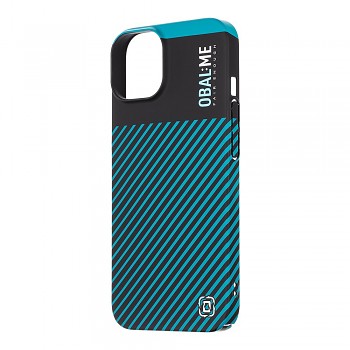 Zadní kryt OBAL:ME Flossy Stripes pro Apple iPhone 14 Black/Teal