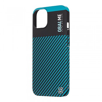 Zadní kryt OBAL:ME Flossy Stripes pro Apple iPhone 13 Black/Teal