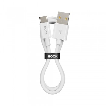 Datový kabel Rock Cable P8 Basic Series USB-A - USB-C PD 27W 2A 1m bílý