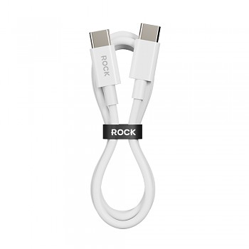 Datový kabel Rock Cable P8 Basic Series USB-C - USB-C PD 60W 3A 1m bílý