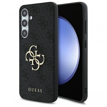 Zadní kryt GUESS hardcase 4G Big Metal Logo GUHCS24FE4GMGGR pro Samsung Galaxy S24 FE grey