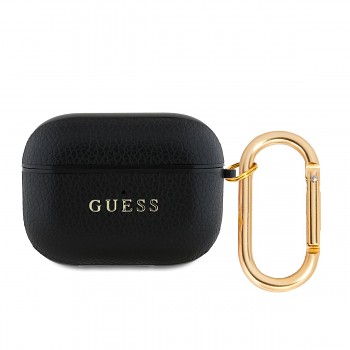 Pouzdro Guess PU Grained Classic Logo pro AirPods Pro Black