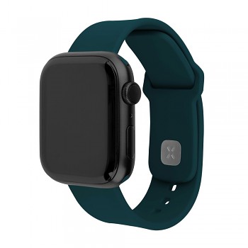 Set silikonových řemínků FIXED Silicone Sporty Strap pro Apple Watch 38-40-41mm, tmavě zelený