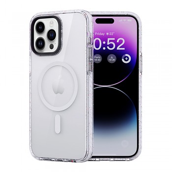 Zadní kryt Rock Crystal Shield Series Magnetic pro iPhone 14 Pro Transparent