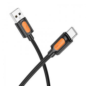 Datový kabel Borofone BX114 Structure USB-A - USB-C 3A 1m černý