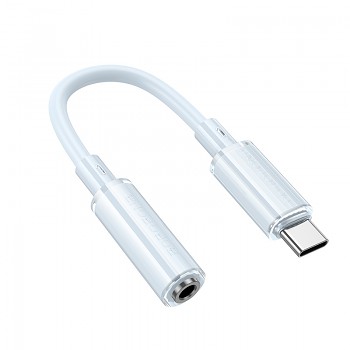 Adaptér Borofone BV22 Lemon USB-C - jack 3,5 mm modrý