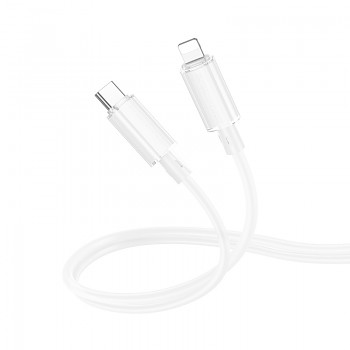 Datový kabel Borofone BX112 Lemon USB-C - Lightning - PD 27W 1m bílý