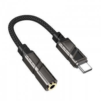 Adaptér Borofone BV23 Dignity USB-C - jack 3,5 mm černý