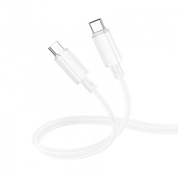 Datový kabel Borofone BX112 Lemon USB-C - USB-C PD 60W 1m bílý