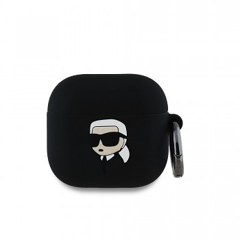 Pouzdro Karl Lagerfeld 3D Logo NFT Karl Head pro AirPods 4 Black