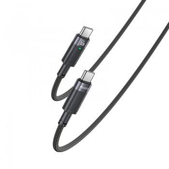 Datový kabel Yesido CA160 Braided USB-C - USB-C PD 60W 1,2m černý