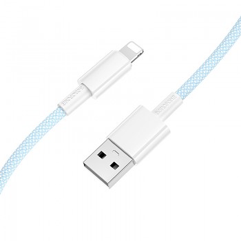 Datový kabel Borofone BX117 USB-A - Lightning 2,4A 1m modrý