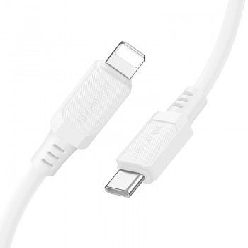 Datový kabel Borofone BX115 Lotto USB-C - Lightning PD 27W 1m bílý