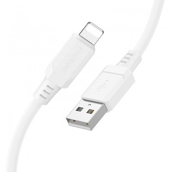 Datový kabel Borofone BX115 Lotto USB-A - Lightning 2,4A 1m bílý