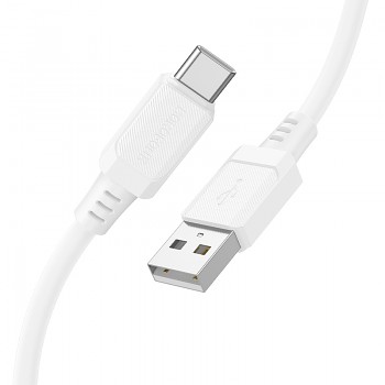 Datový kabel Borofone BX115 Lotto USB-A - USB-C 3A 1m bílý