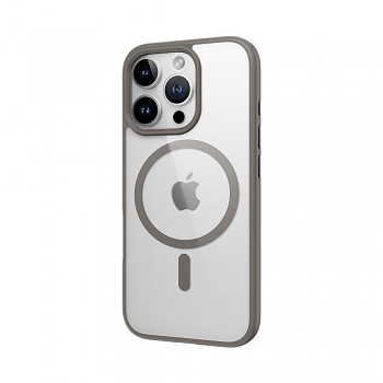 Zadní kryt Rock Guard Series Magnetic pro iPhone 16 Pro clear-grey