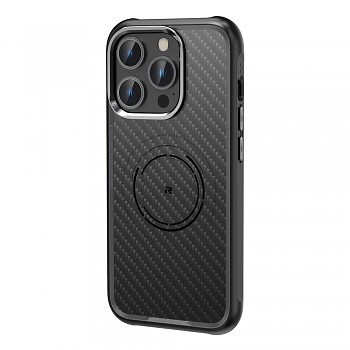 Zadní kryt Rock Kevlar Series Aramid Fiber pro iPhone 15 černý