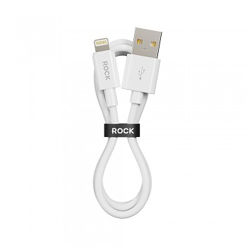 Datový kabel Rock P8 Basic Series USB-A - Lightning 12W 2,4A 1m bílý