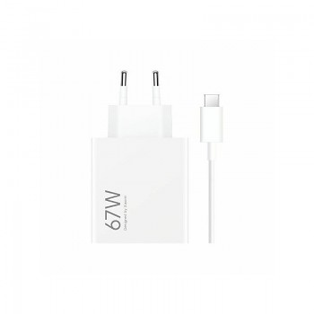 Rychlonabíječka Xiaomi MDY-12-EH s datovým kabelem USB-C 67W bílá