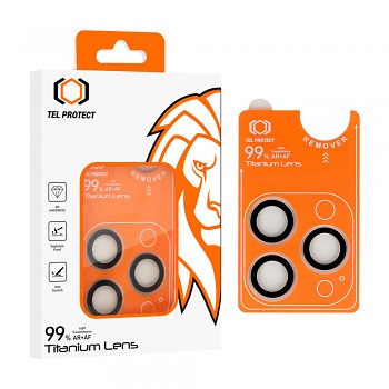 Tvrzené sklo Tel Protect Titanium Lens 99% AR na fotoaparát pro iPhone 13 Pro-13 Pro Max transparent (3 pcs)