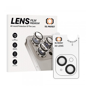 Tvrzené sklo Tel Protect 3D Lens na fotoaparát pro iPhone 11 black (2 pcs)