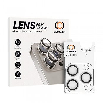 Tvrzené sklo Tel Protect 3D Lens na fotoaparát pro iPhone 13 Pro-13 Pro Max transparent (3 pcs)