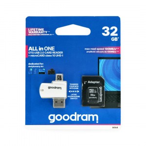 Paměťová karta GOODRAM 32GB Class 10 + čtečka micro USB