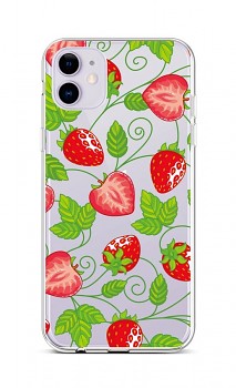 Zadní silikonový kryt na iPhone 11 Strawberries